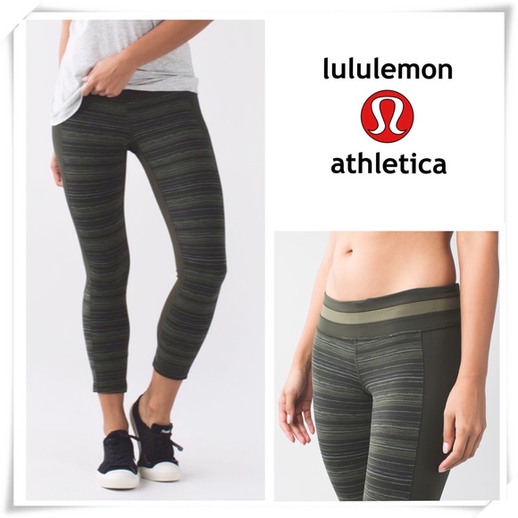 lululemon athletica Pants - Lululemon Give Me Qi Crop Gator Green